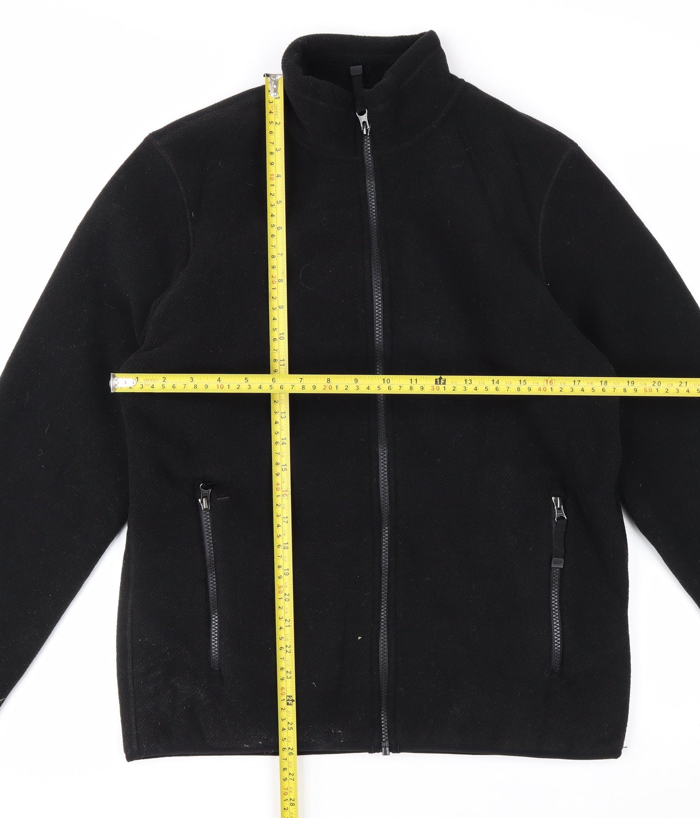 32 Degrees Heat Men's Black Fleece Full Zip Jacket Size S