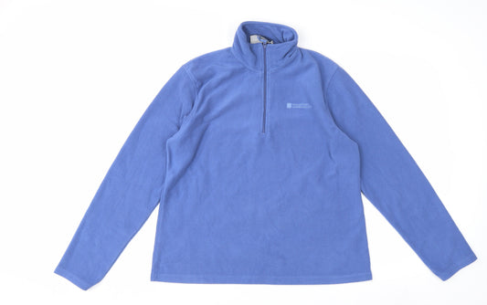 Mountain Warehouse Men's Blue Fleece Pullover Sweatshirt L