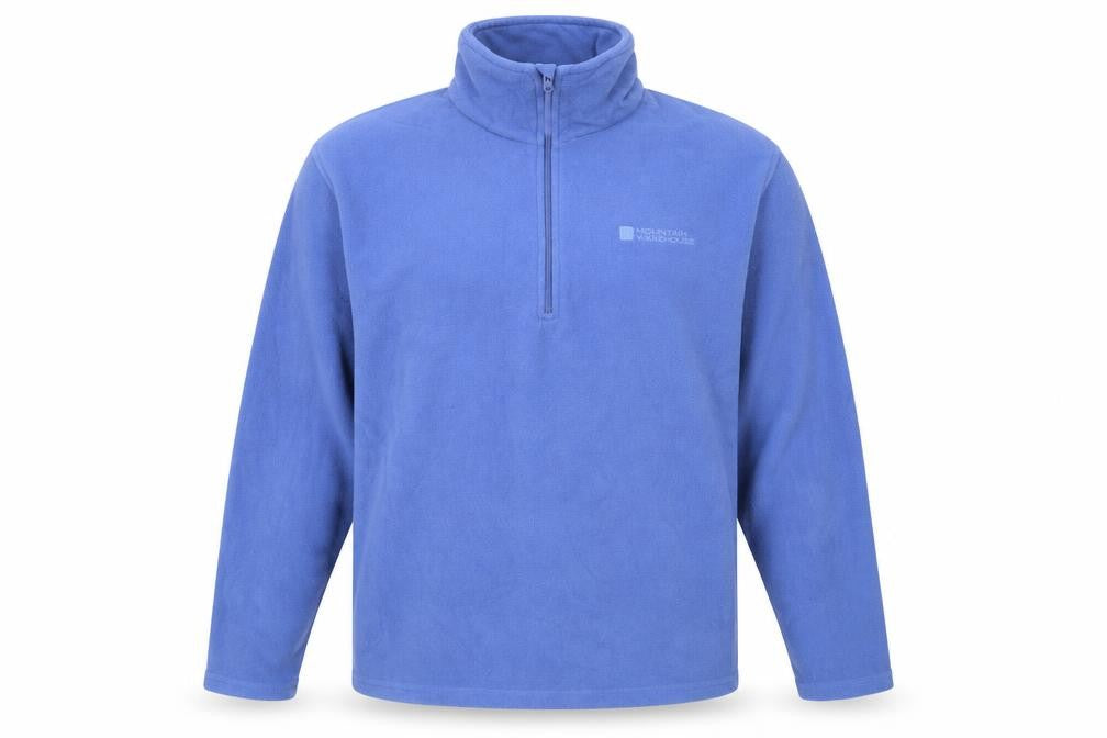 Mountain Warehouse Men's Blue Fleece Pullover Sweatshirt L