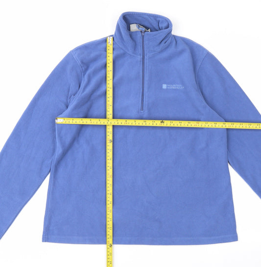 Mountain Warehouse Men's Blue Fleece Pullover Sweatshirt L