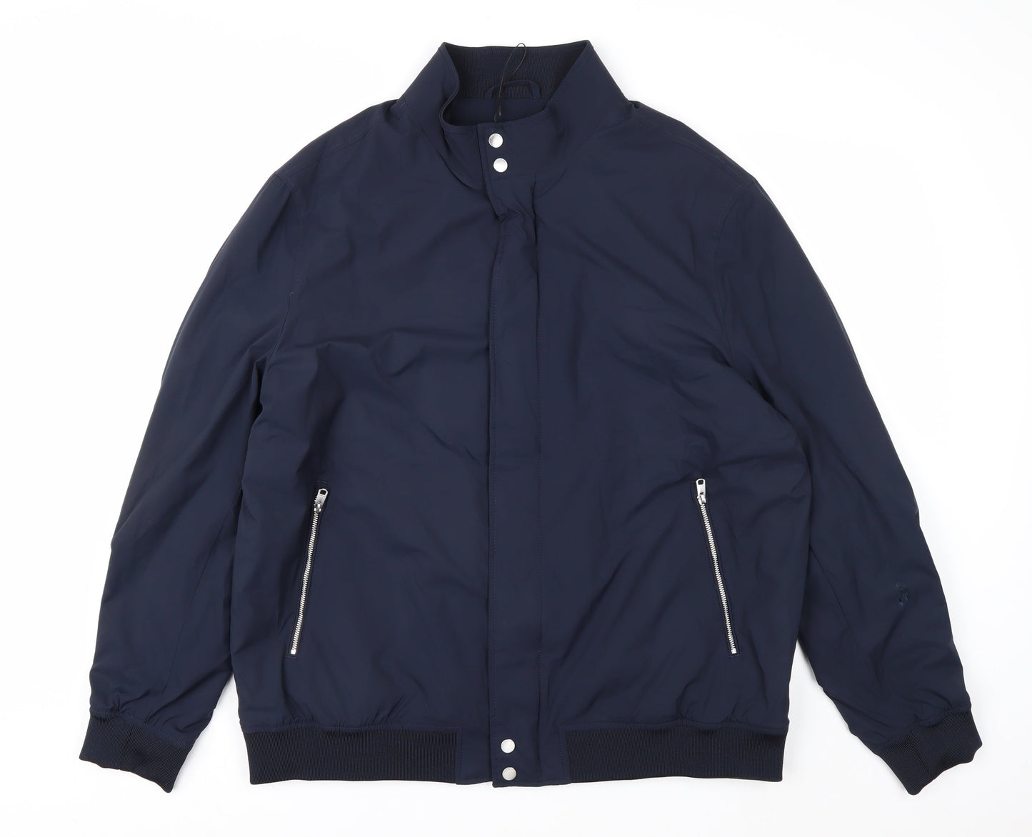 Marks and Spencer Mens Blue XL Bomber Jacket Polyester Lined