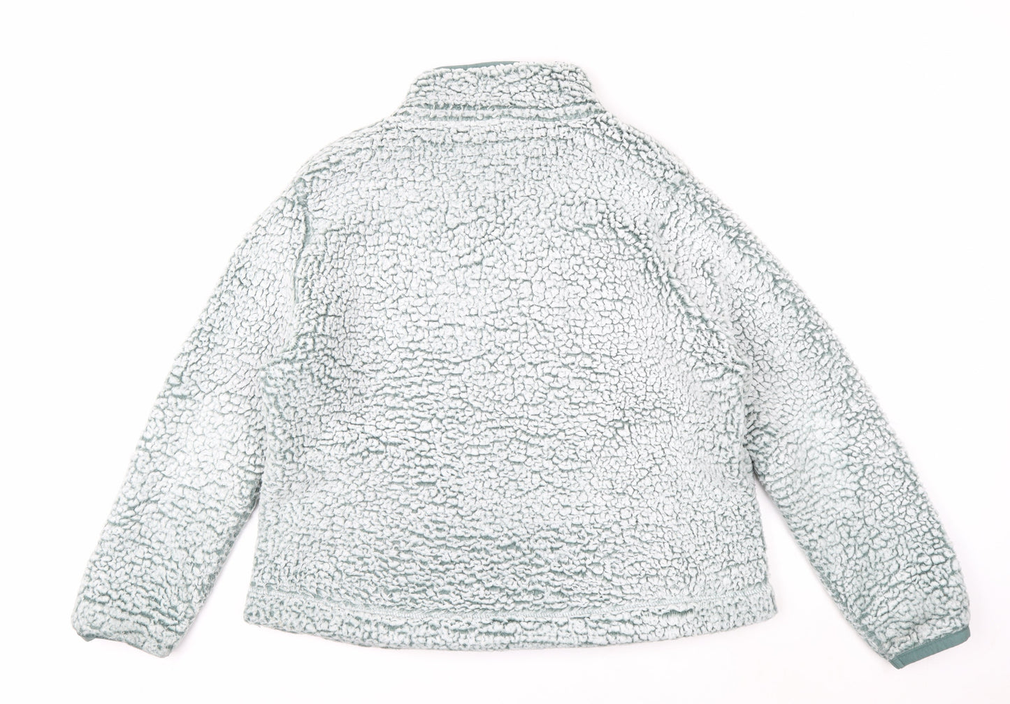 Weird Fish Women's Blue Fleece 1/4 Zip Pullover Sweatshirt Size 18