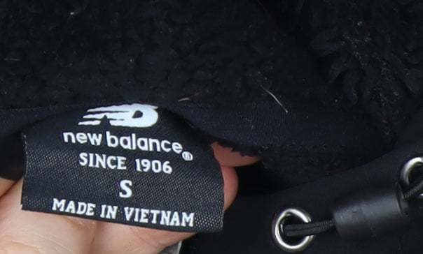 New Balance Men's Black Softshell Hooded Puffer Jacket Size S