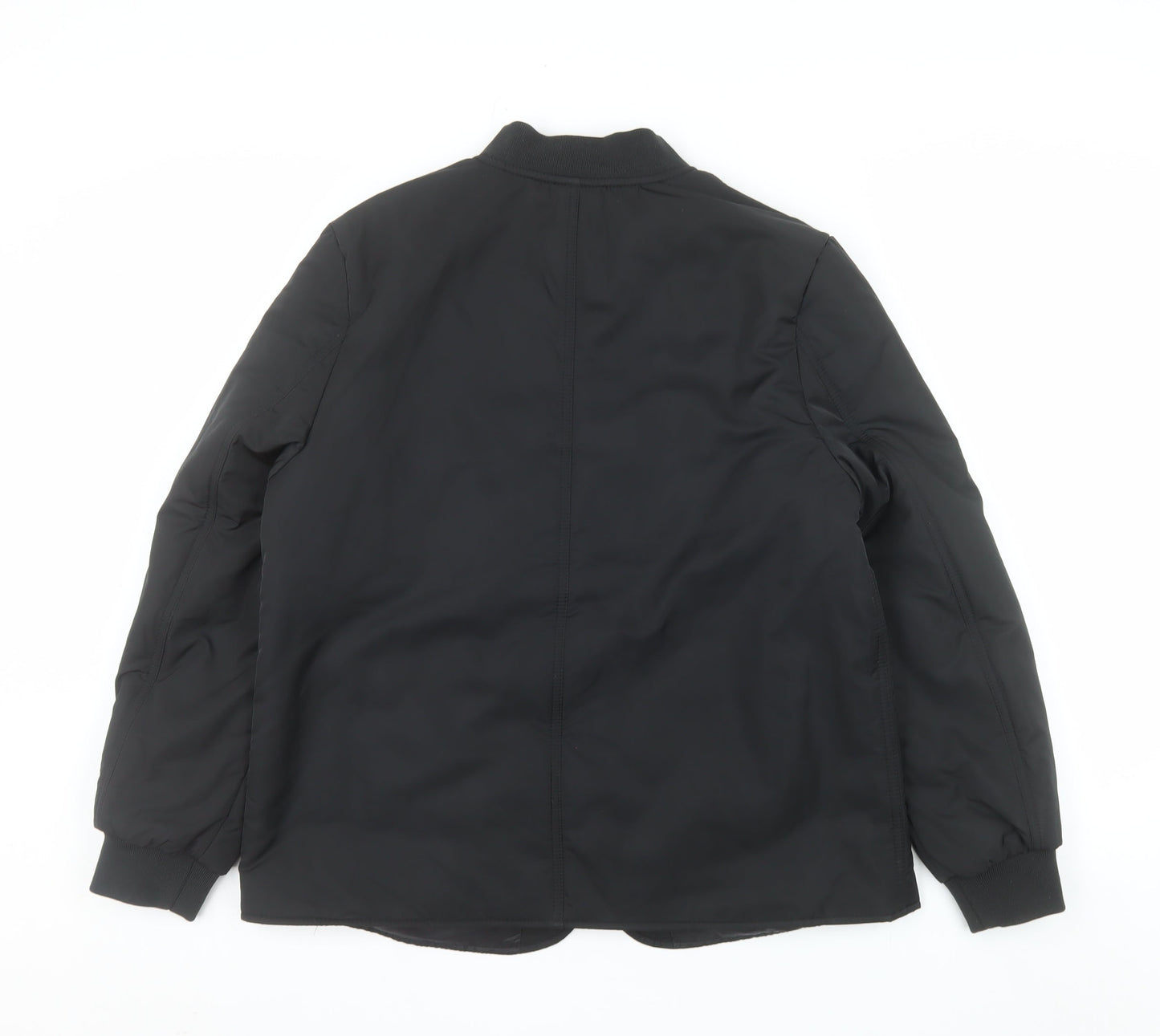 Marks and Spencer Women's Black Size 12 Bomber Jacket Shower Resistant