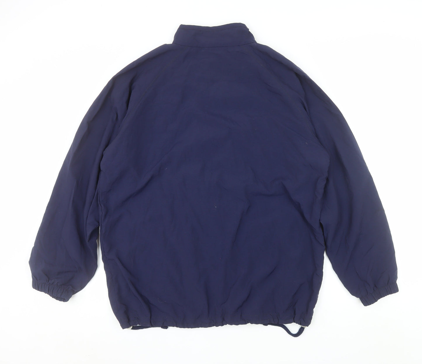 Alex Athletics Men's Navy Blue Size 42 Windbreaker Jacket with Zip Pockets