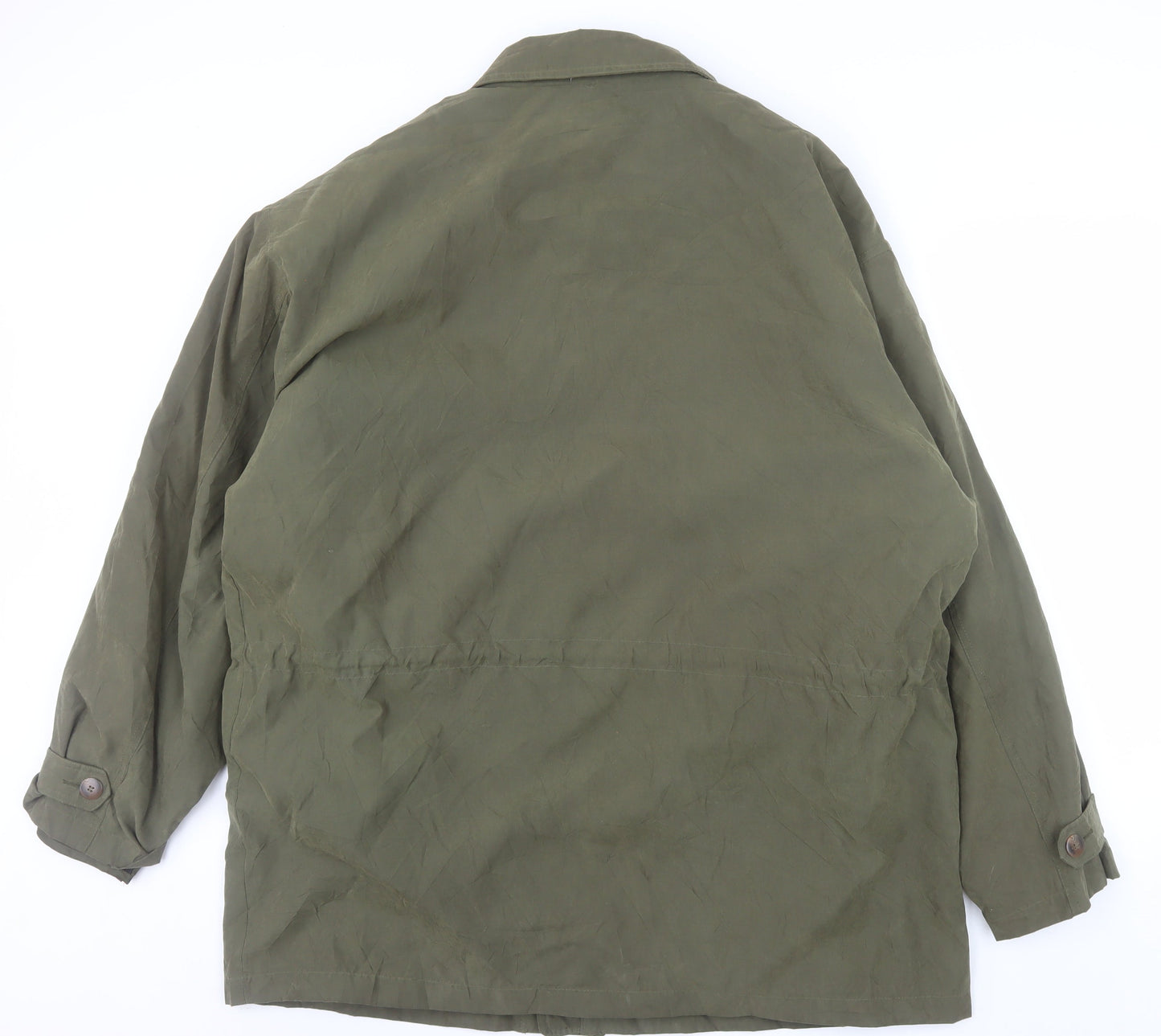 Trader Bay Men's Green L Military Style Lined Jacket Workwear Outdoor