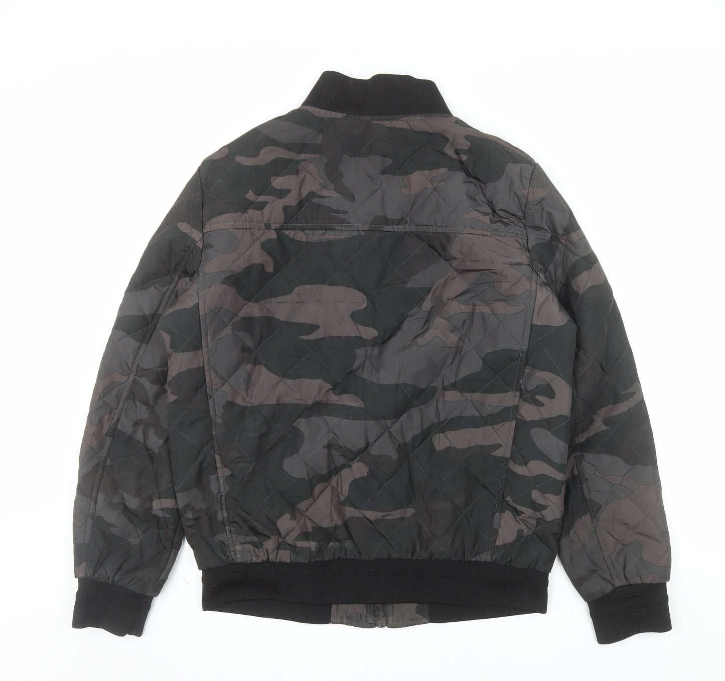 Calvin Klein Men's Multicoloured Camouflage Quilted Bomber Jacket Size S