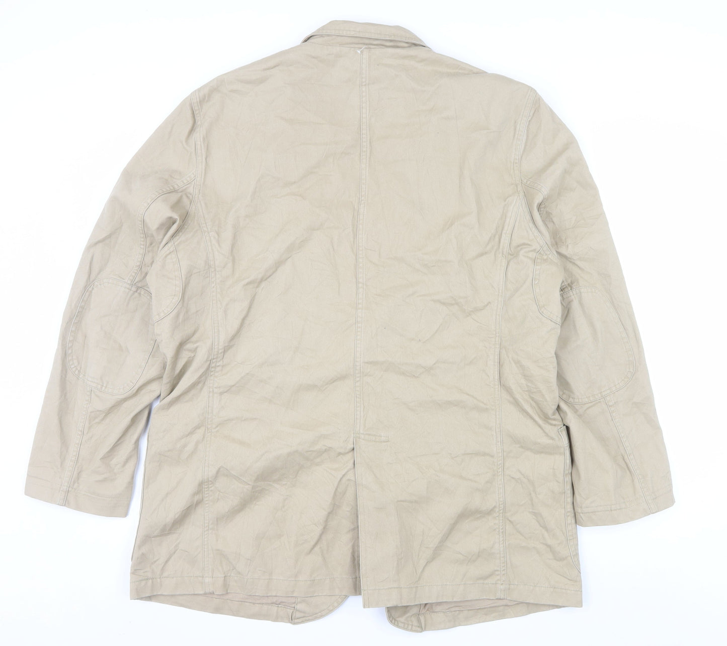 Duluth Trading Co Men's Beige Cotton Work Blazer Jacket L