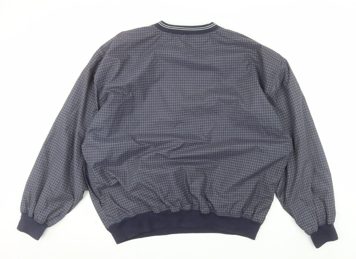 LA Loving Men's Blue XL Check Pullover Sweatshirt