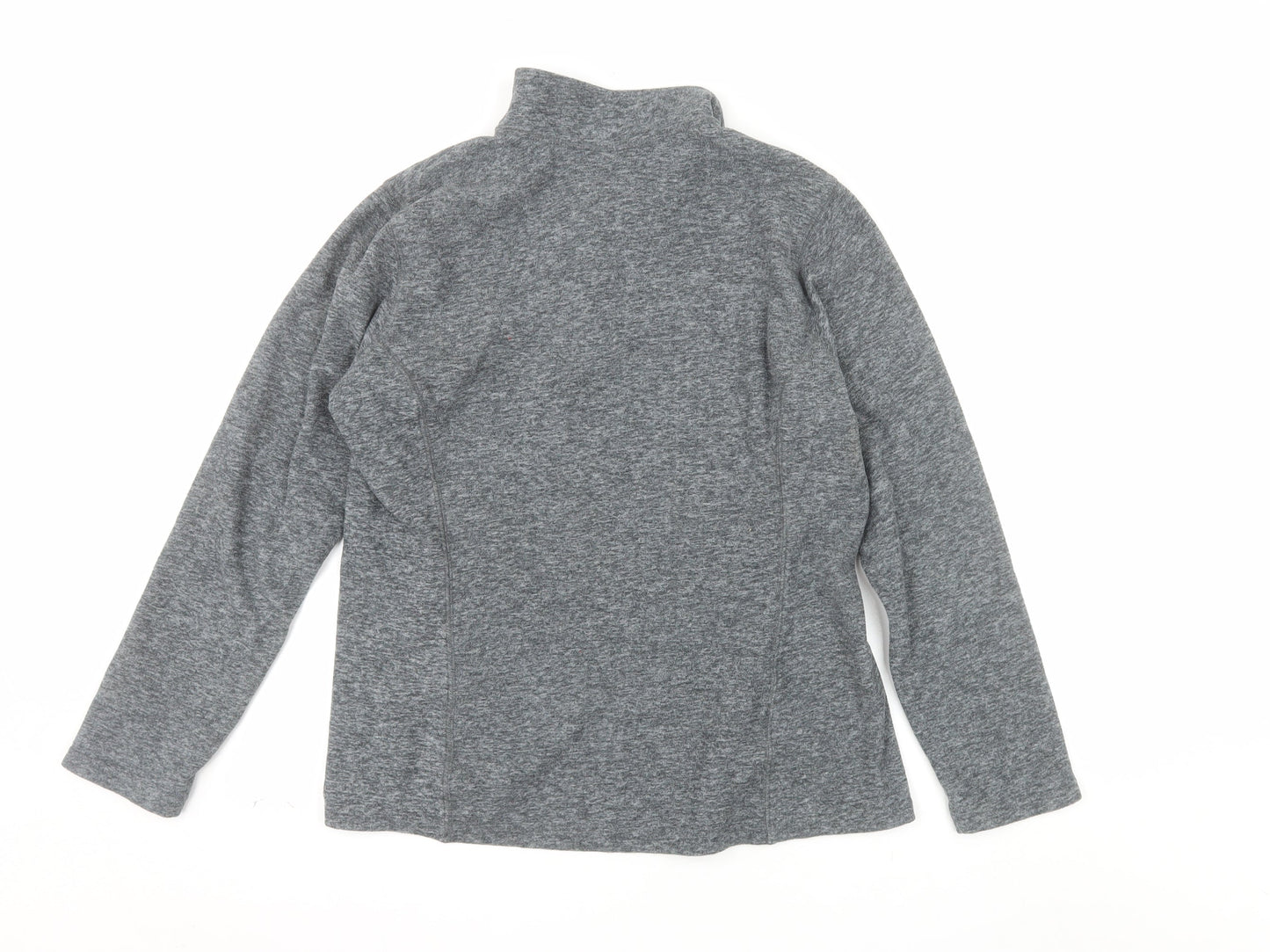 Eddie Bauer Women's Grey 1/4 Zip Pullover Sweatshirt M Polyester