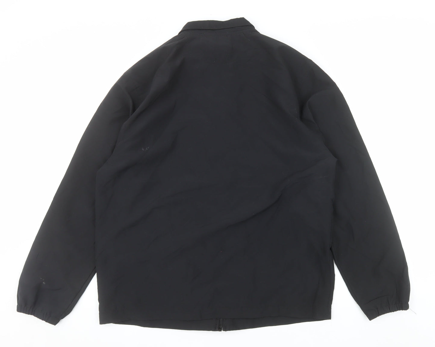 Greg Norman Men's Black M Basic Golf Jacket Full Zip Lightweight