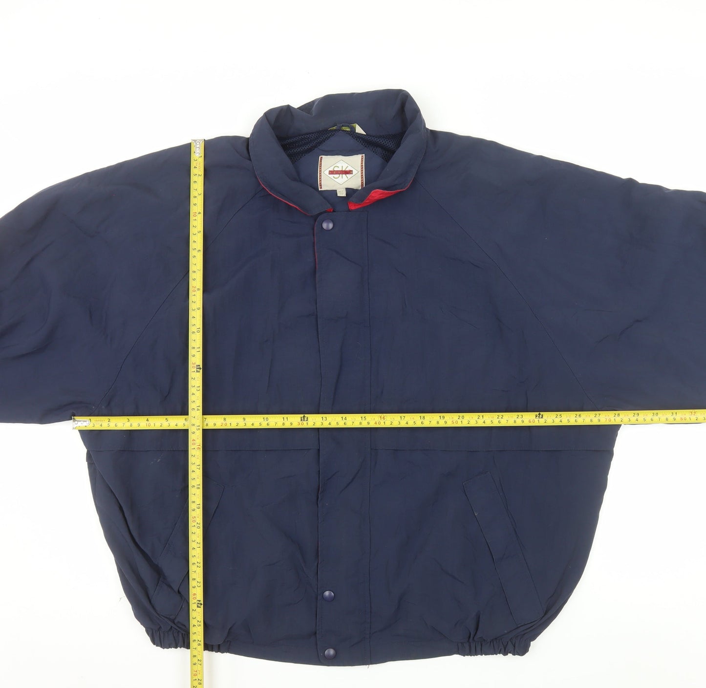 SK Design Men's Blue XL Nylon Bomber Jacket with Lining