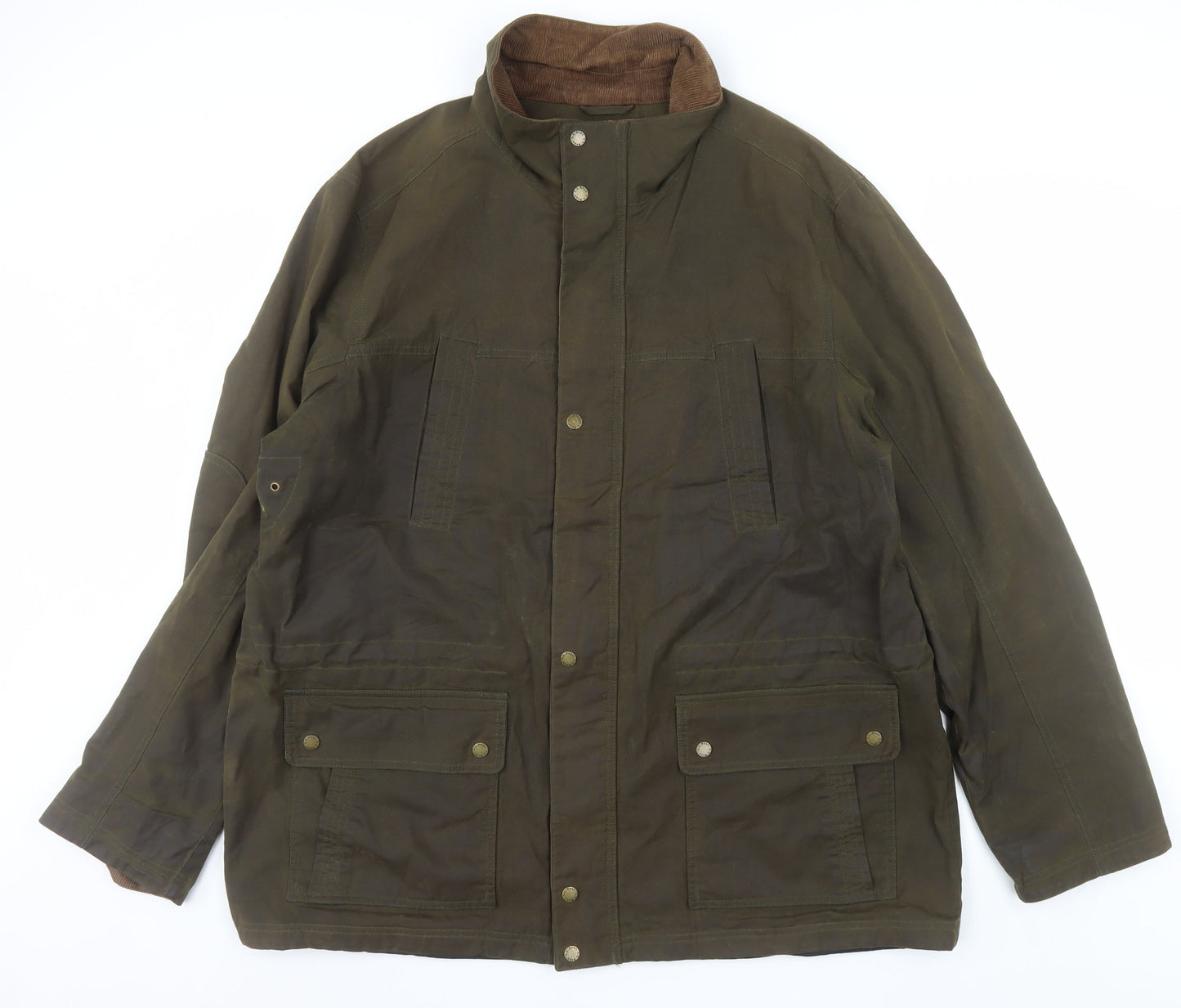 L.L. Bean Men's Brown 2XL Tall Waxed Cotton Outdoor Jacket