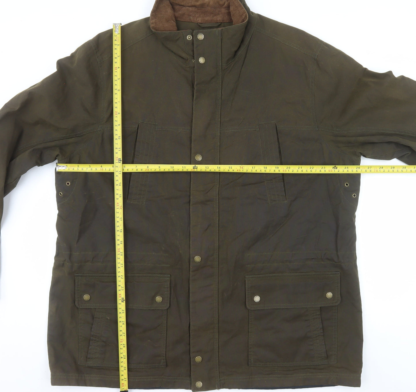 L.L. Bean Men's Brown 2XL Tall Waxed Cotton Outdoor Jacket