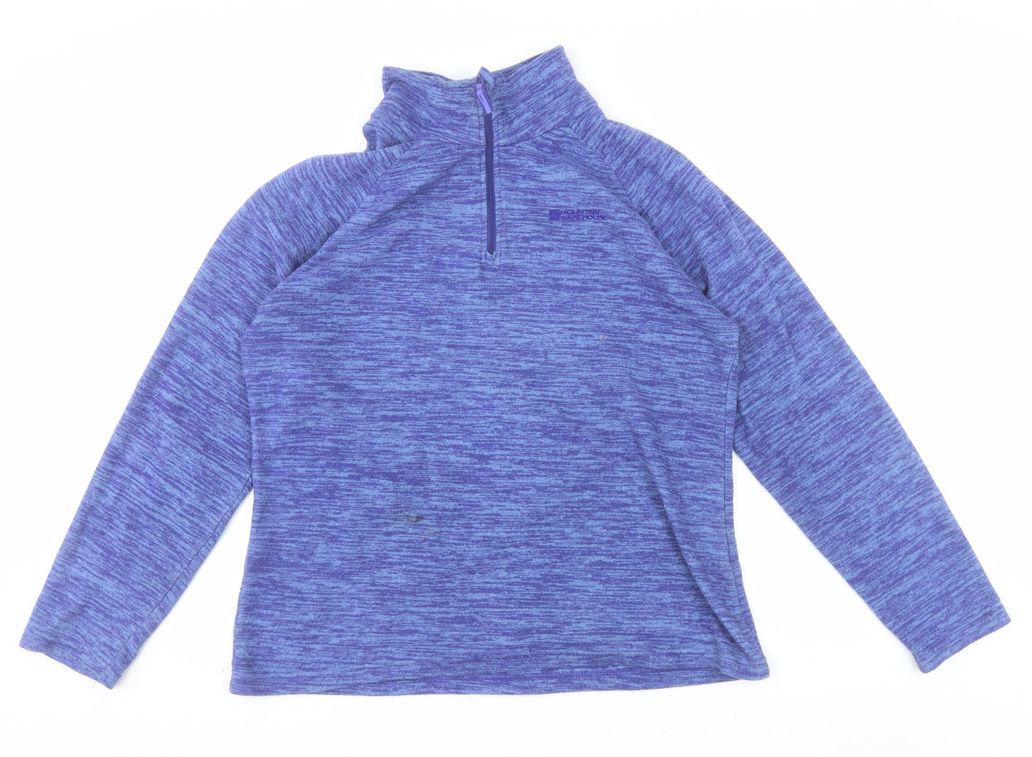 Mountain Warehouse Womens Purple Size 16 1/2 Zip Fleece Sweatshirt