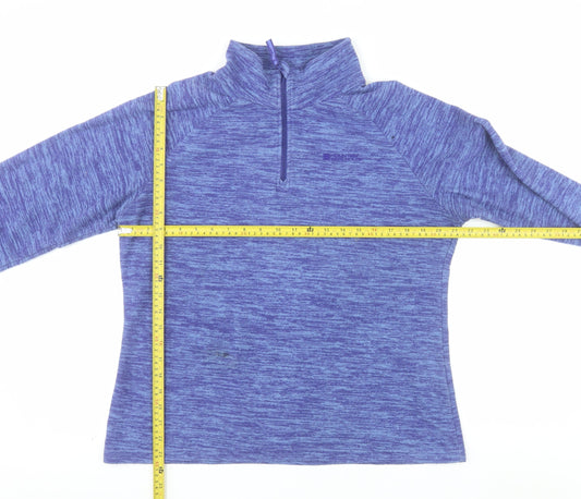 Mountain Warehouse Womens Purple Size 16 1/2 Zip Fleece Sweatshirt