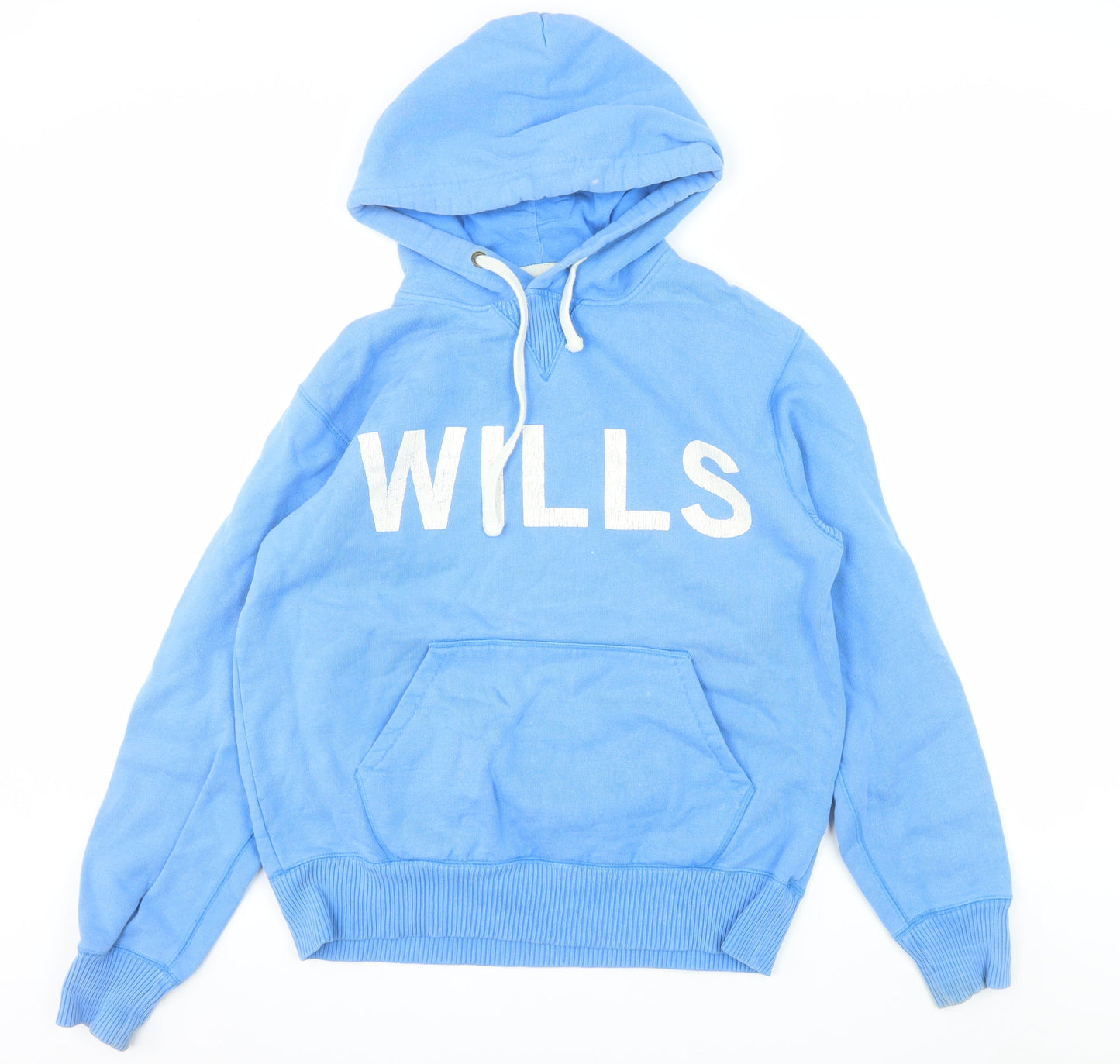 Jack Wills Men's Blue Pullover Hoodie Size Small Cotton Graphic
