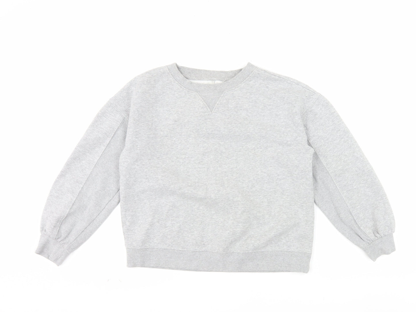 Next Weekend Essentials Womens Grey Small Pullover Sweatshirt