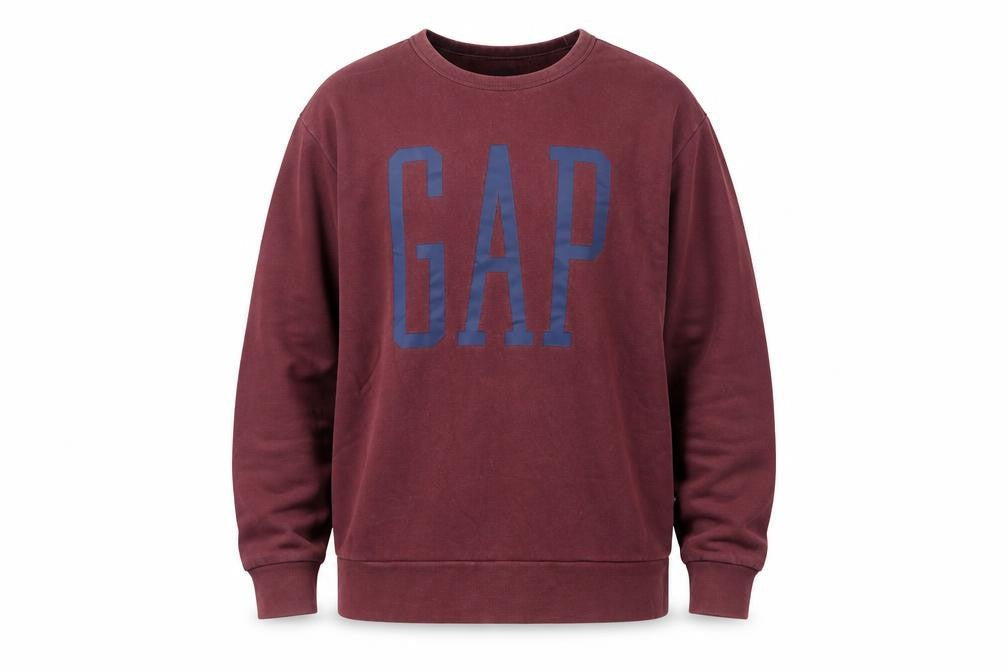Gap Mens Red XL Pullover Crew Neck Fleece Sweatshirt