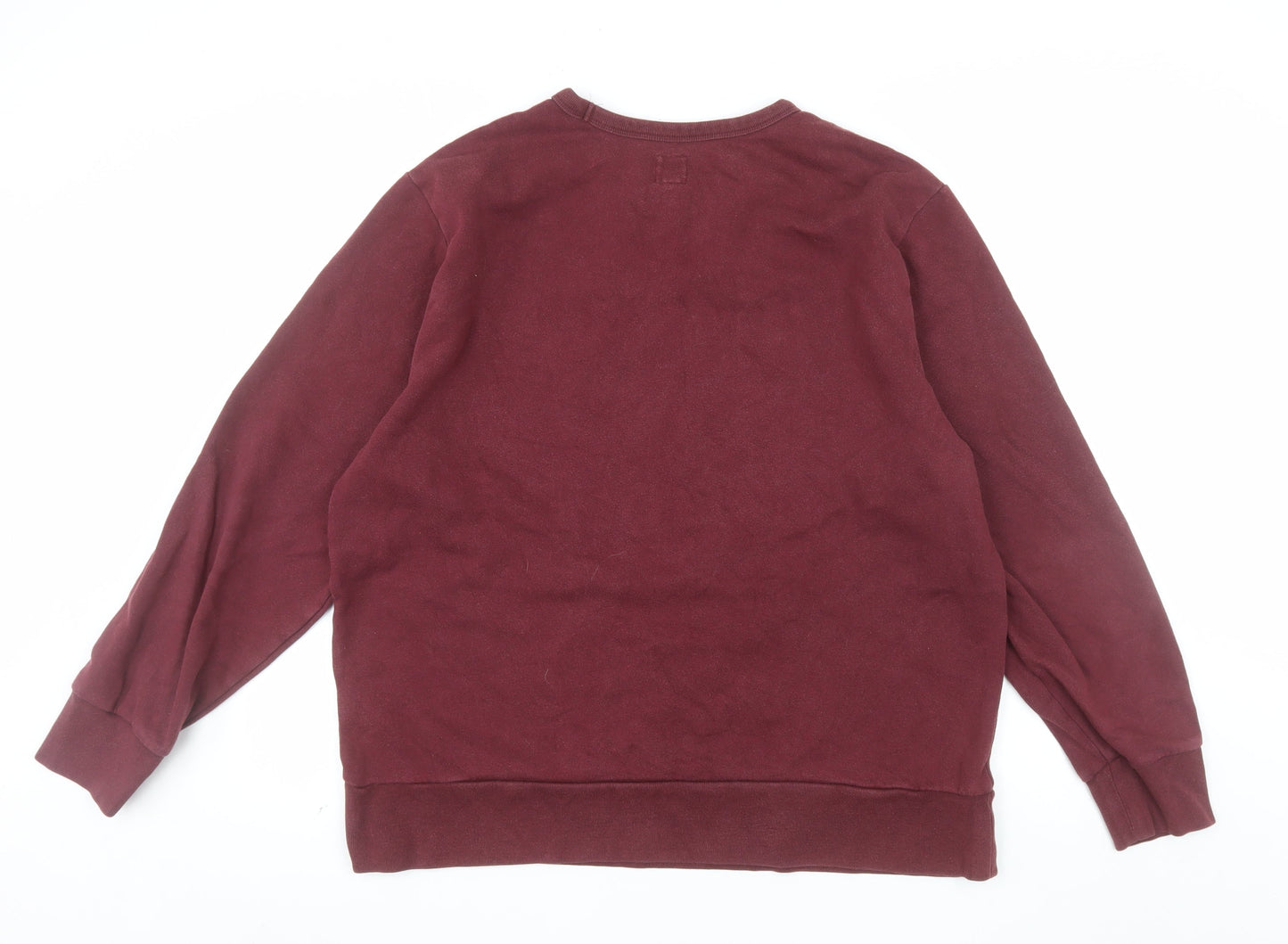 GAP Mens Red XL Pullover Crew Neck Fleece Sweatshirt