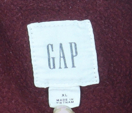 GAP Mens Red XL Pullover Crew Neck Fleece Sweatshirt