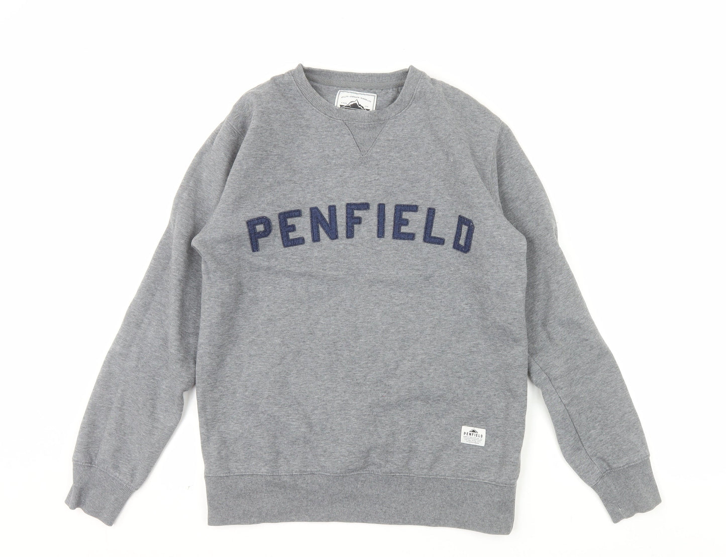 Penfield Mens Grey Small Crew Neck Pullover Sweatshirt