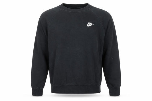Nike Men's Black Crew Neck Pullover Sweatshirt M Logo Sportswear