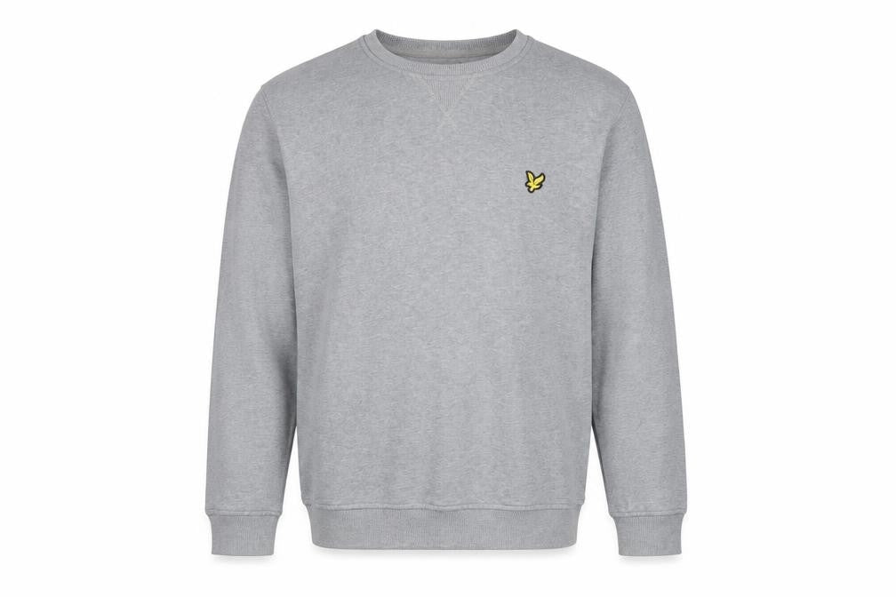 Lyle & Scott Men's Grey Cotton Crew Neck Sweatshirt Size L