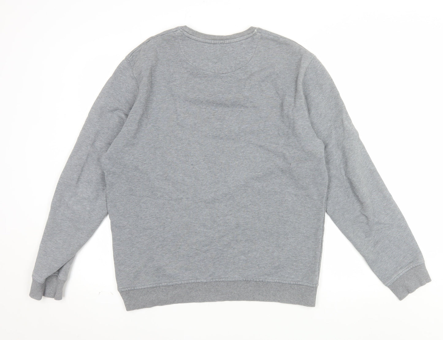 Lyle & Scott Men's Grey Cotton Crew Neck Sweatshirt Size L