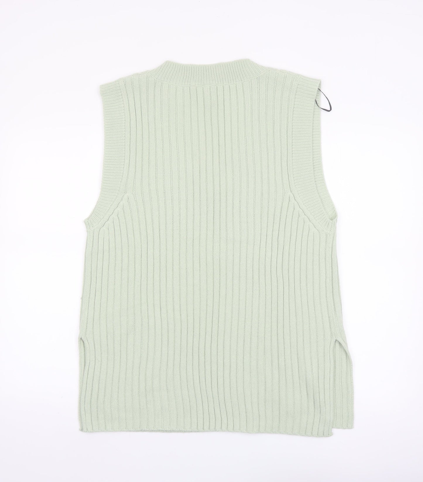 H&M Divided Women’s Green Sleeveless V-Neck Knit Vest Size 12