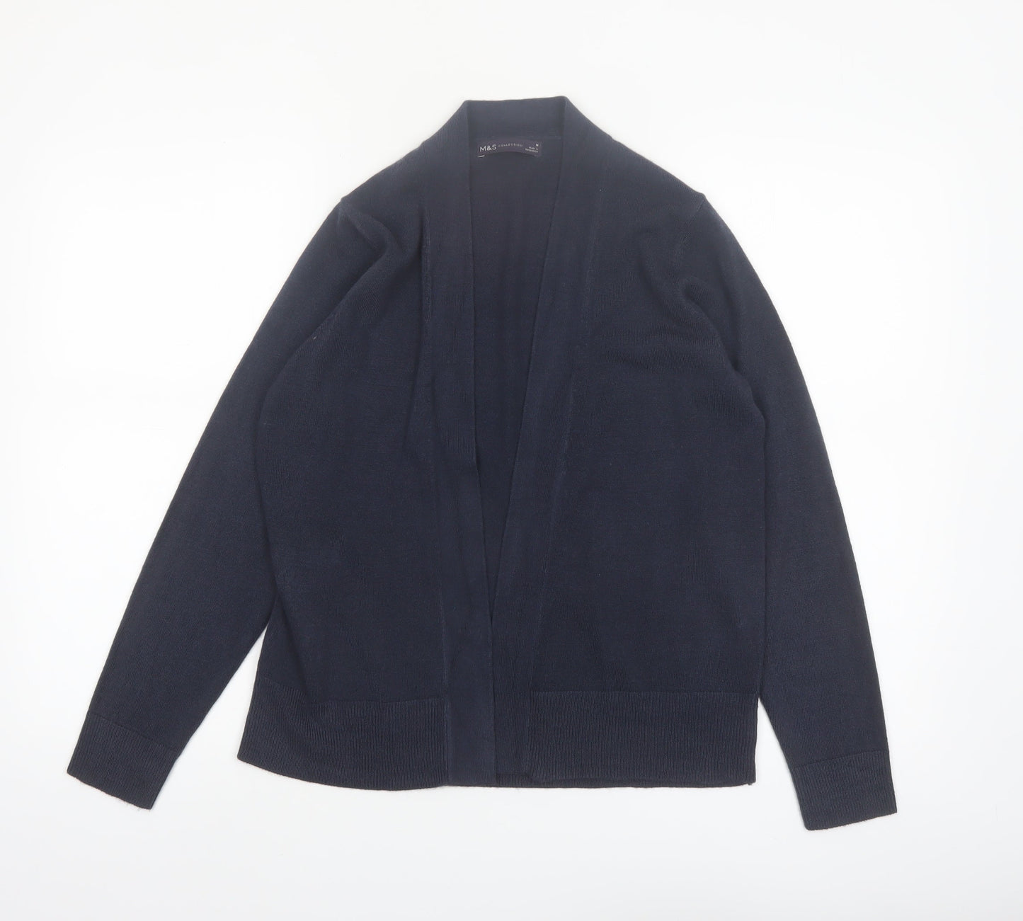 Marks and Spencer Womens Black M Cardigan Knit Open Front