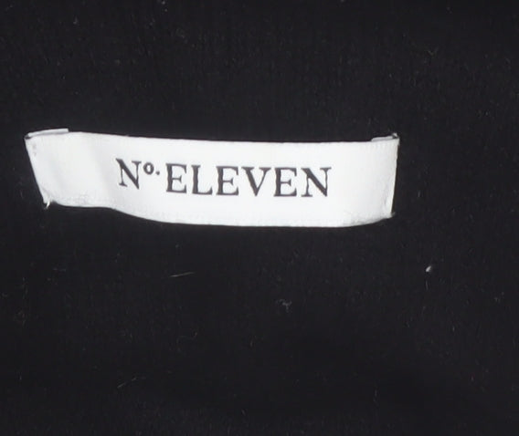 No. Eleven Women's Black Wool Cashmere Roll Neck Jumper M