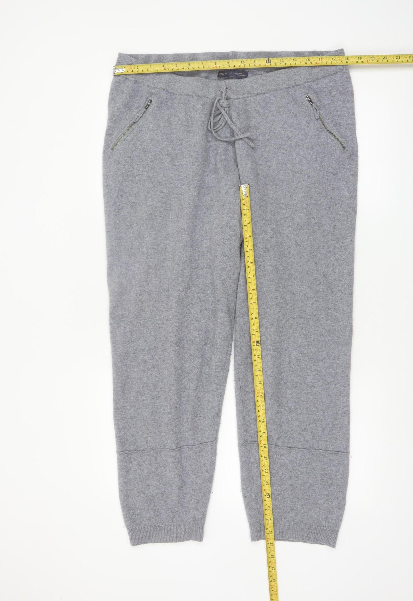Marks and Spencer Women’s Grey Cashmere Jogger Trousers Size 20