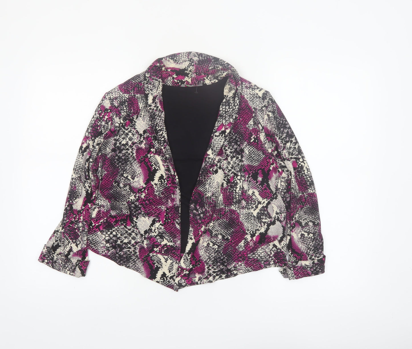 Marks and Spencer Womens Multicoloured Snake Print Blazer UK 14 Petite