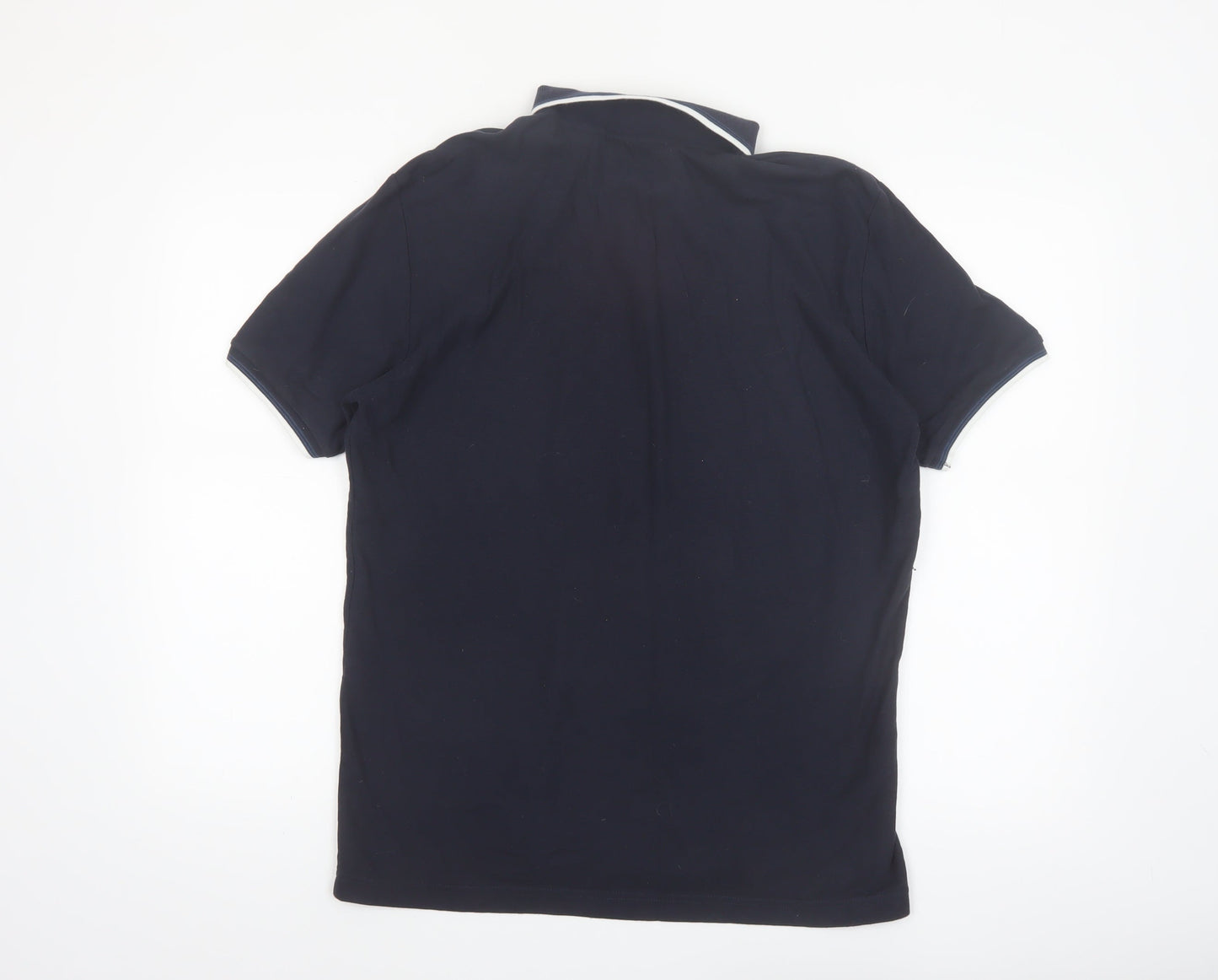 Original Penguin Men’s Black Cotton Polo Shirt M Short Sleeve Classic Fit