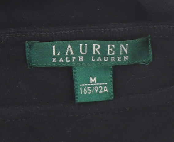 Ralph Lauren Women’s Black Cotton Fit & Flare Dress Size 12