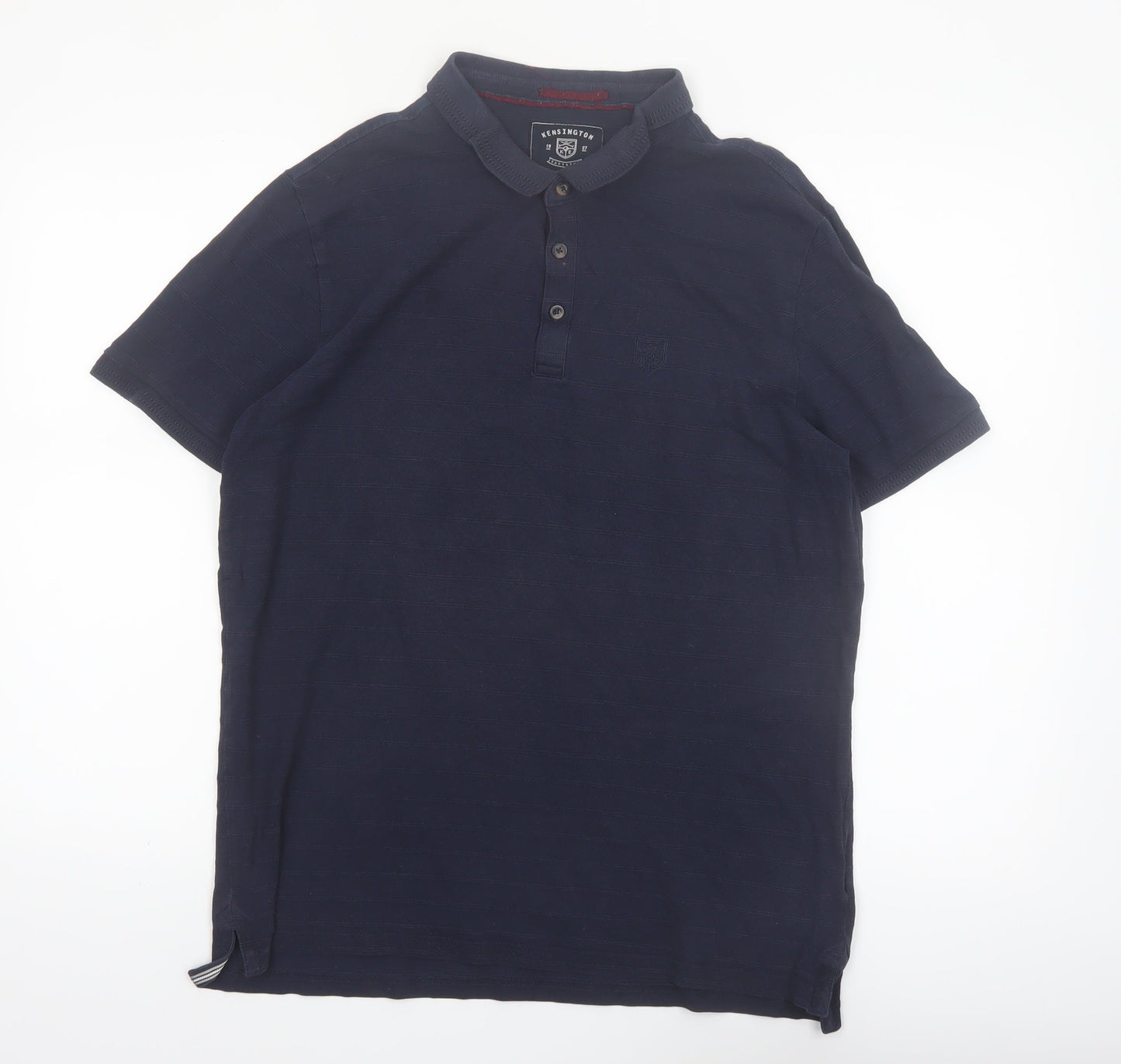 Kensington Eastside Men's Navy Cotton Short Sleeve Polo Shirt L