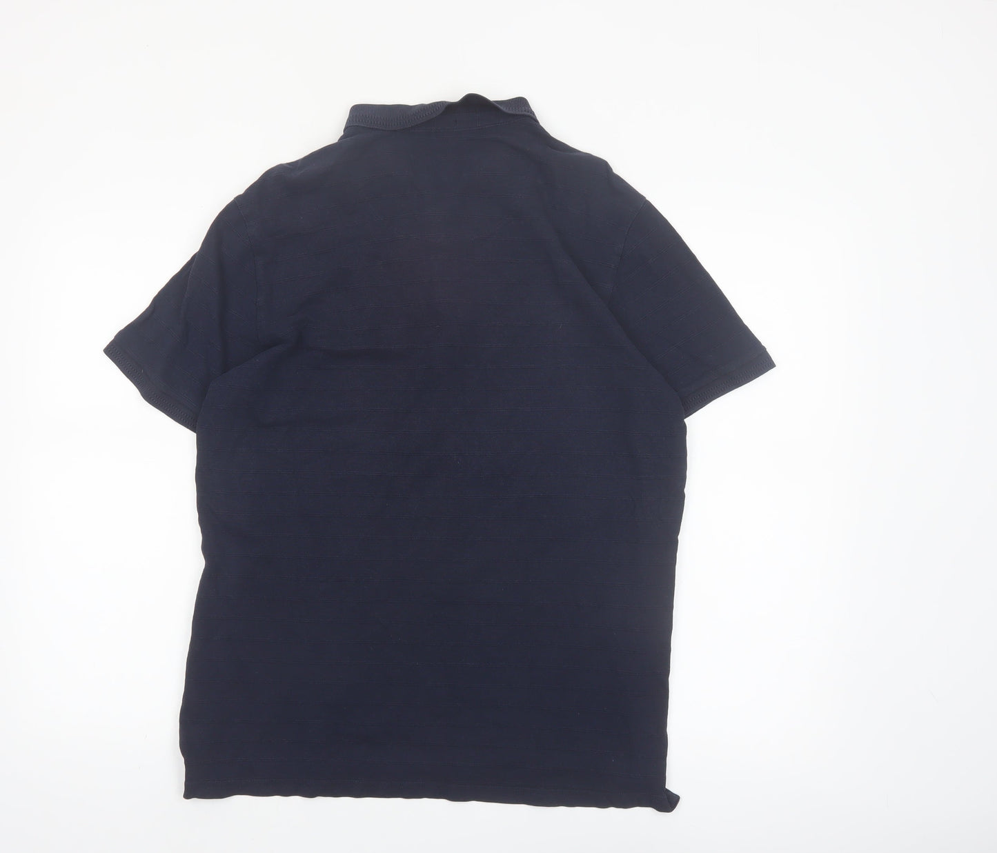 Kensington Eastside Men's Navy Cotton Short Sleeve Polo Shirt L