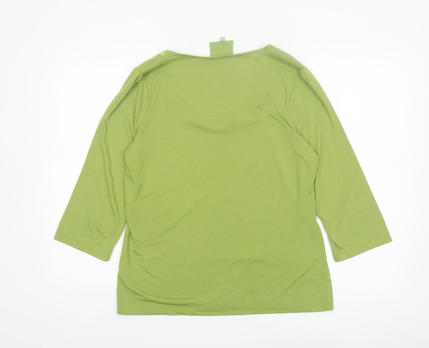Marks and Spencer Per Una Green 3/4 Sleeve Women’s T-Shirt Size 16
