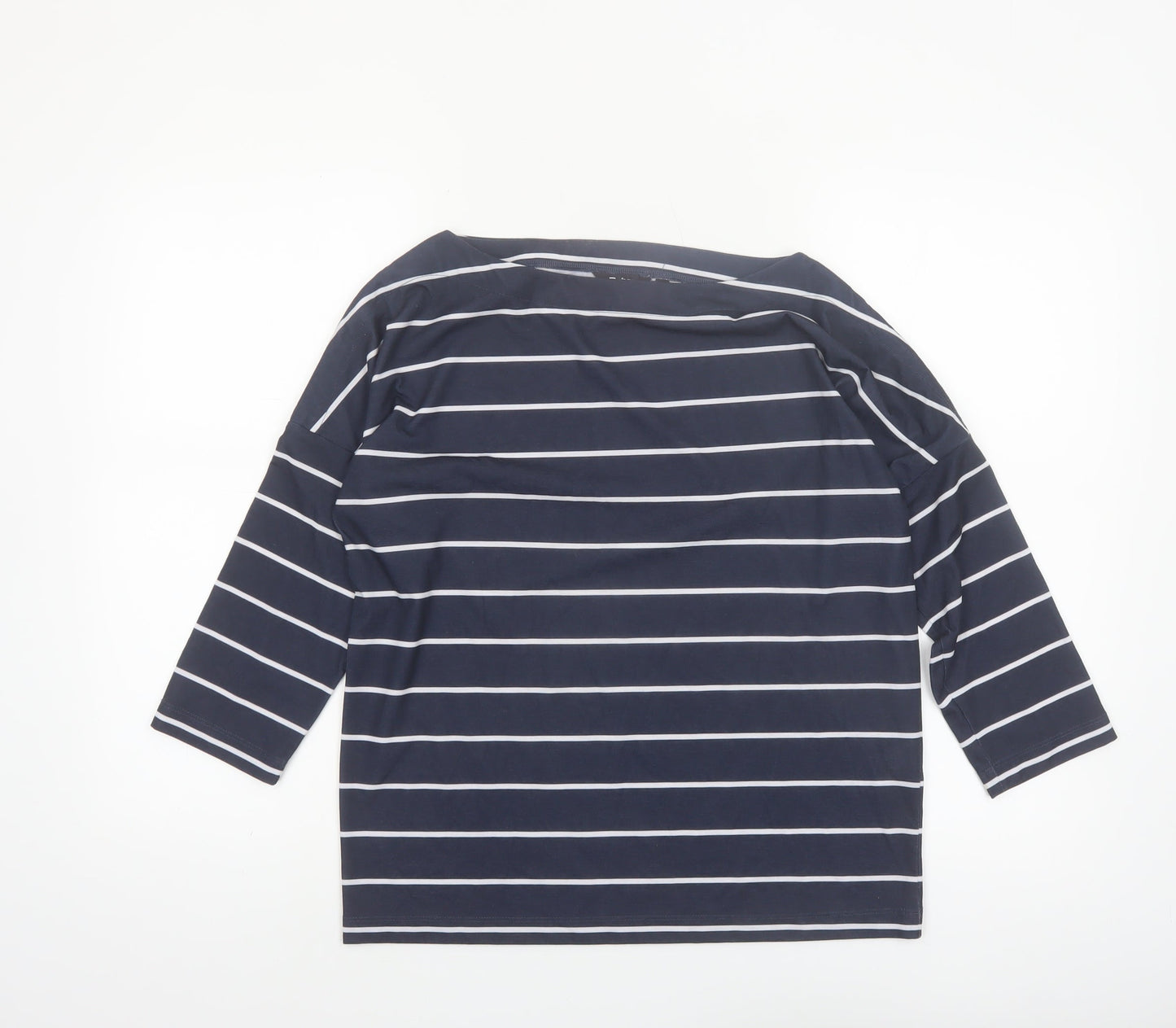 Rohan Womens Blue Striped 3/4 Sleeve Strata Top Size 10