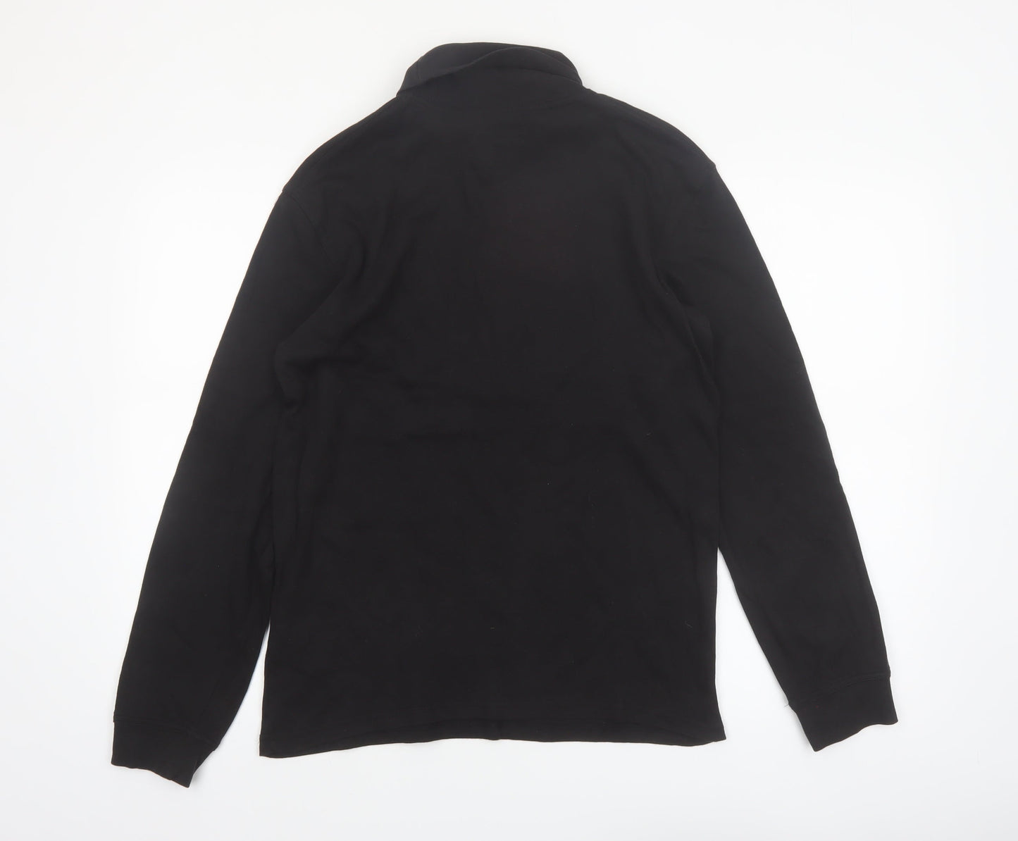 Mountain Warehouse Men's Black Cotton Thermal Roll Neck Long Sleeve Top Size L