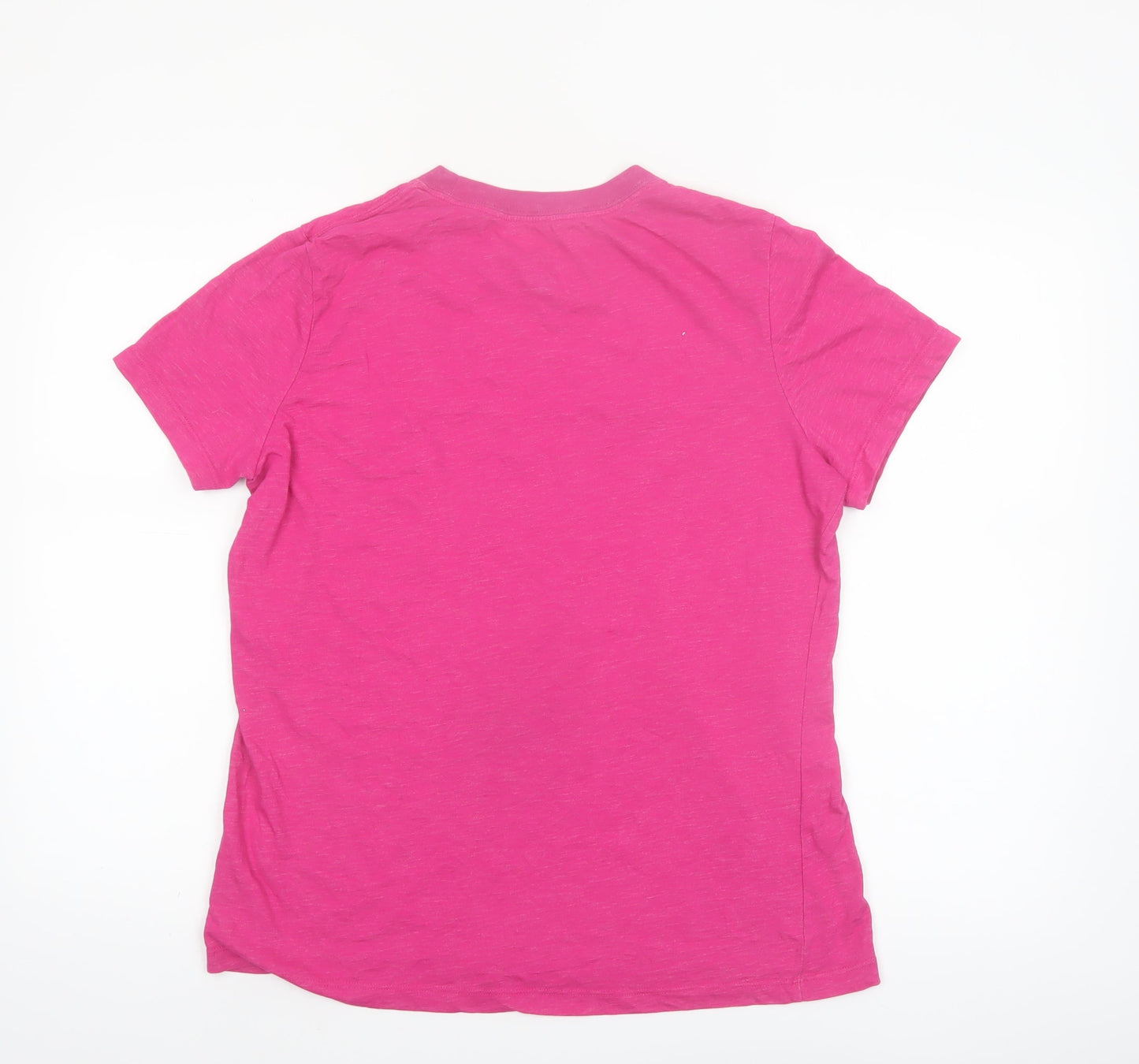 Nike Women's Pink Dri-Fit Crew Neck Sports T-Shirt Size L