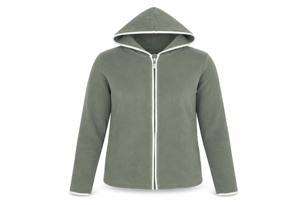 Next Women’s Green Full Zip Fleece Hoodie UK 10
