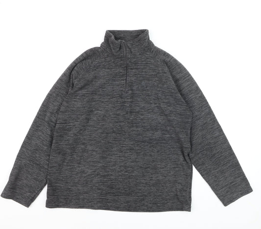 Mountain Warehouse Men's Grey Fleece 1/4 Zip Pullover Sweatshirt M