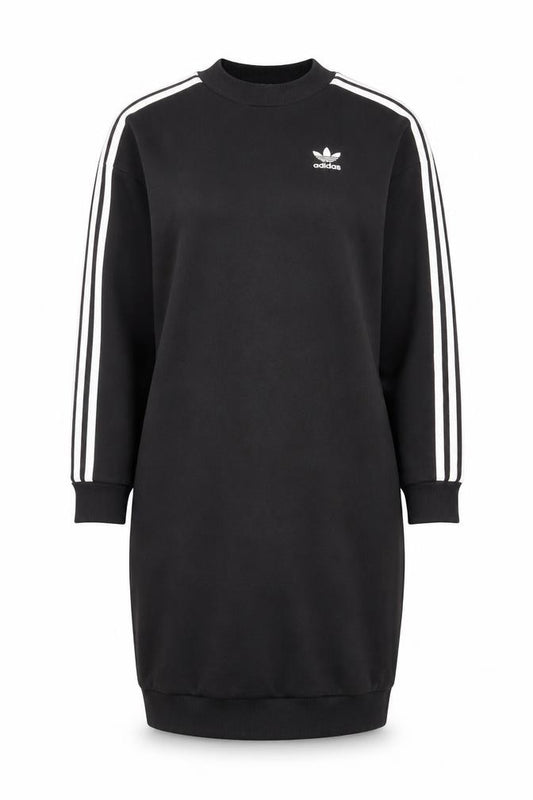 Adidas Womens Black Size 8 T-Shirt Dress Long Sleeve Casual