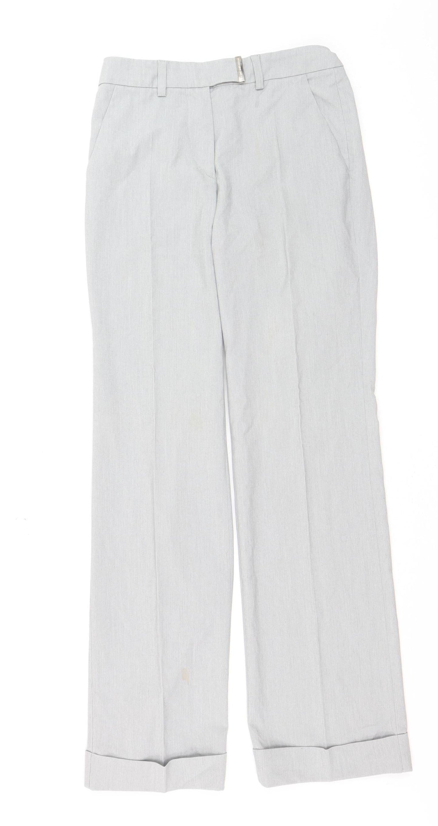 Versace Jeans Couture Women's Grey Slim Fit Trousers Size 12