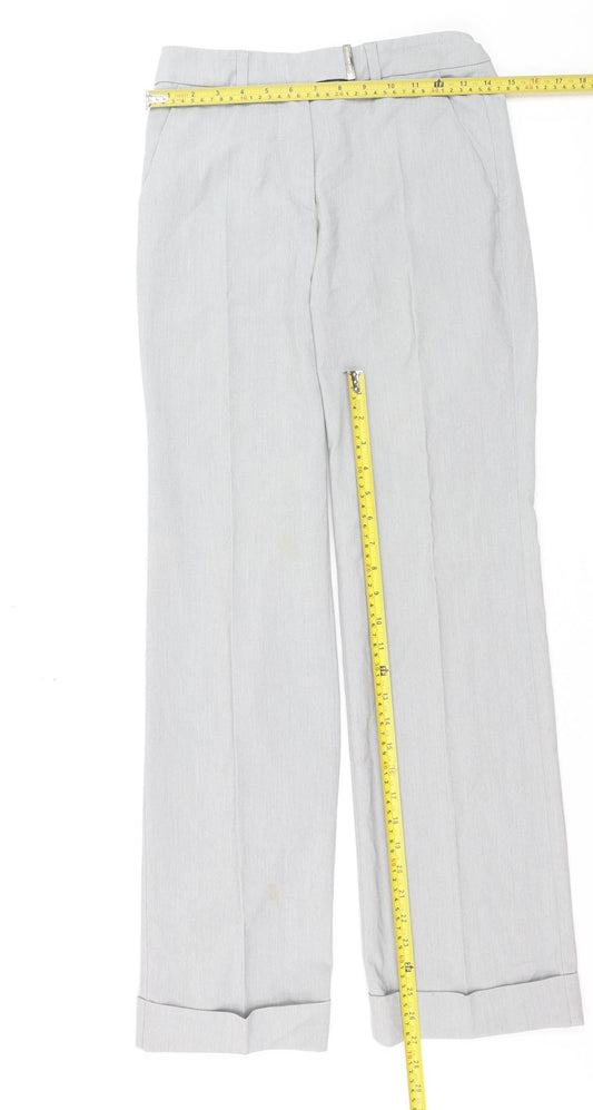 Versace Jeans Couture Women's Grey Slim Fit Trousers Size 12