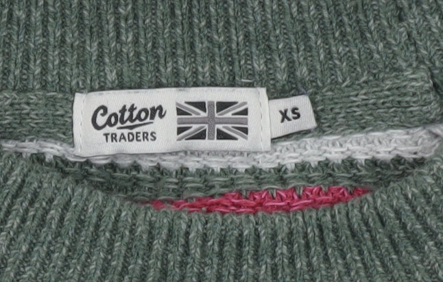 Cotton Traders Women’s Multicoloured Striped Knit Jumper XS