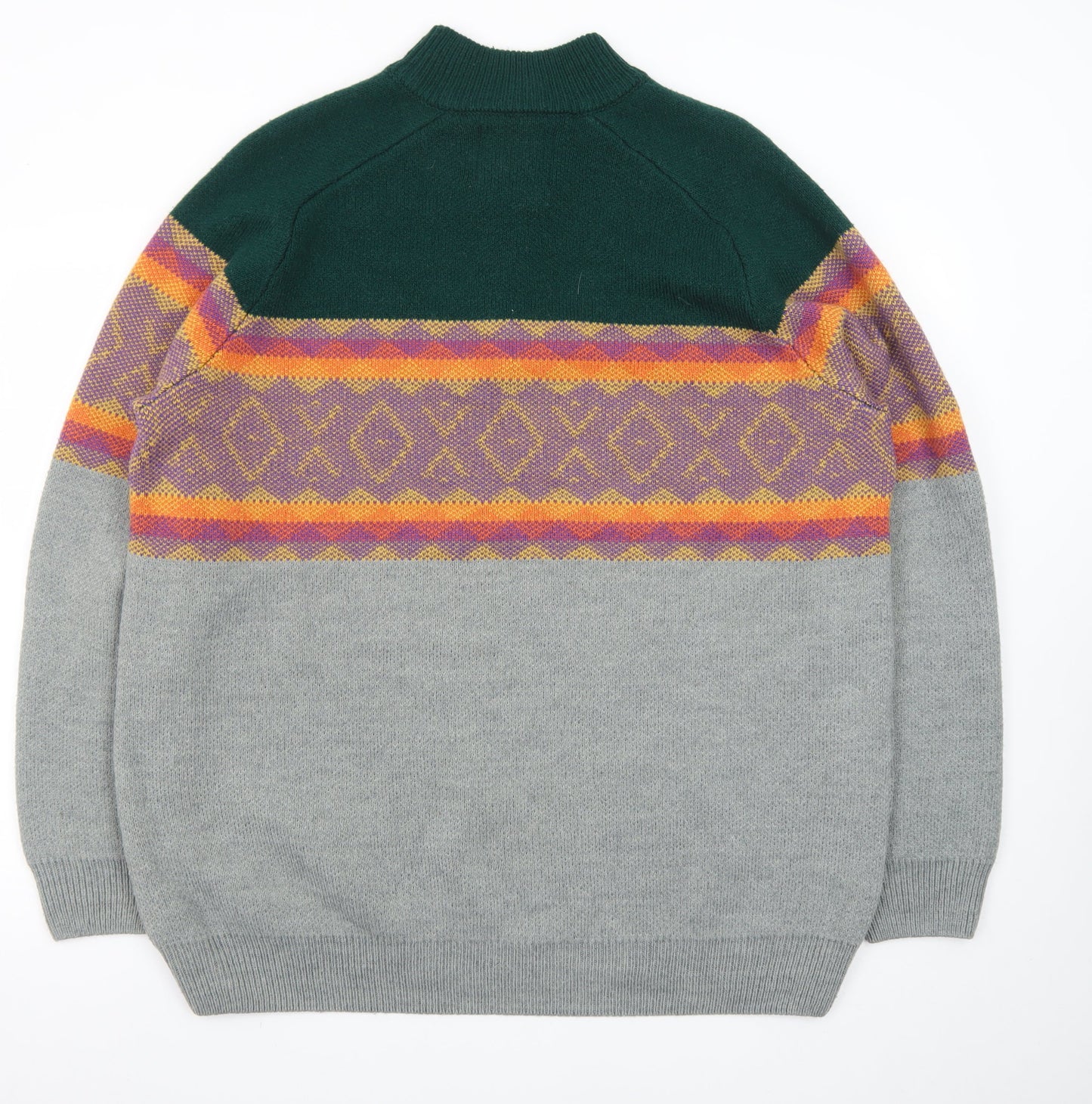 Joe Browns Men's Multicoloured 2XL Half Zip Knit Jumper