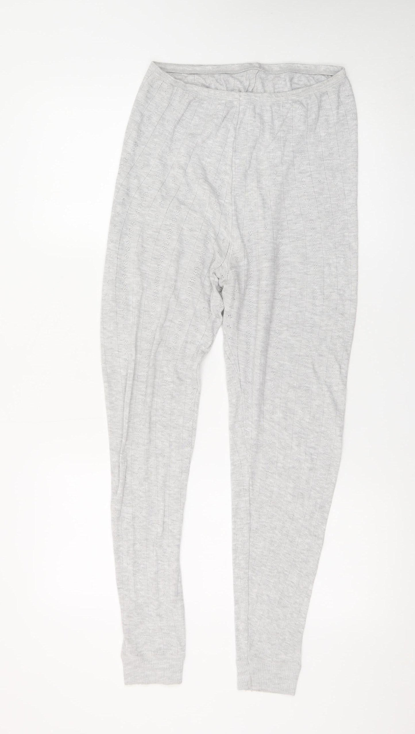 Marks and Spencer Womens Grey Knit Pyjama Pants Size 16
